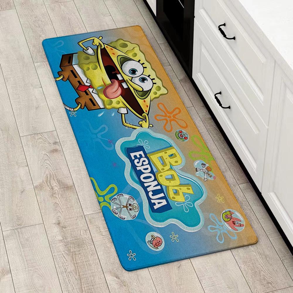 Entrance Front Door Doormat Anime S-SpongeBobs Non-slip Kitchen Rug Living Room Rugs Balcony Bathroom Foot Mat Floor Mats Carpet