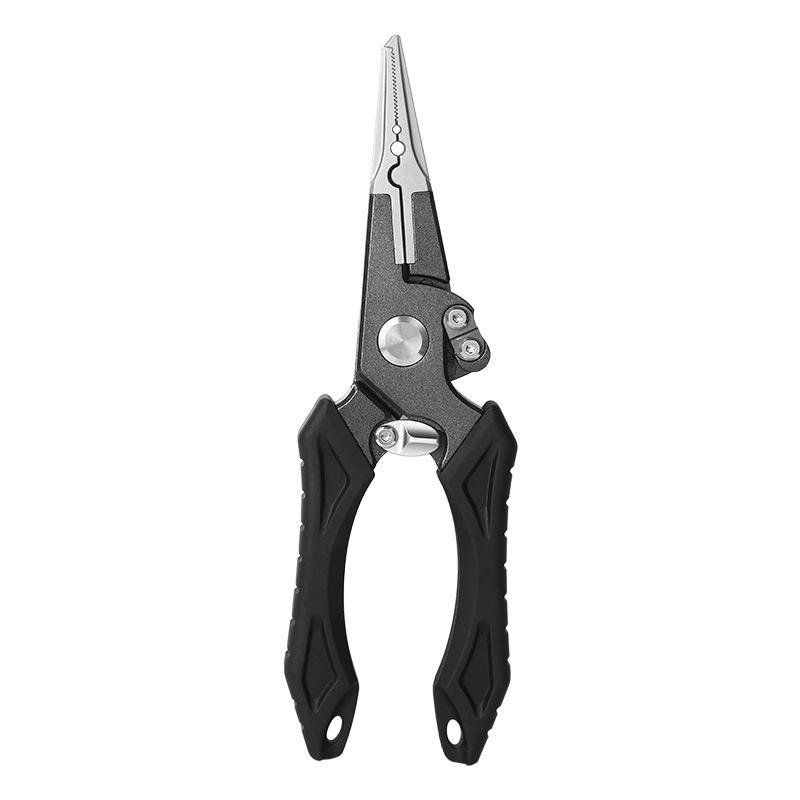 Stainless Steel Fishing Pliers - Multi-Functional Lure & Hook Remover with Split Ring Opener