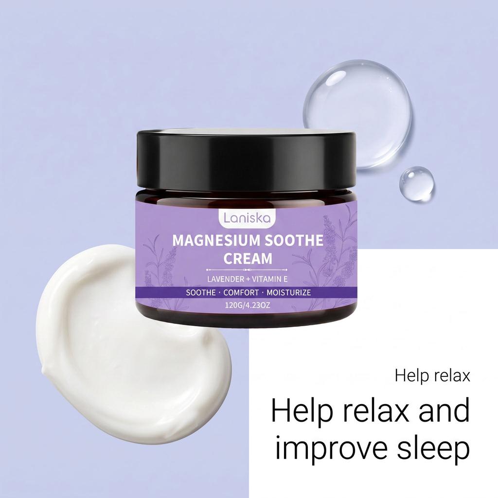 LANISKA Magnesium Moisturizing Cream Mild, Moisturizing, Soft, Refreshing, Non-greasy, Moisturizing and Smooth Skin Care Cream