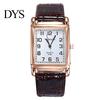Watch Wrist Square Case Comfortable Alloy Unisex Casual Quartz Wristwatch for Daily Life Analog