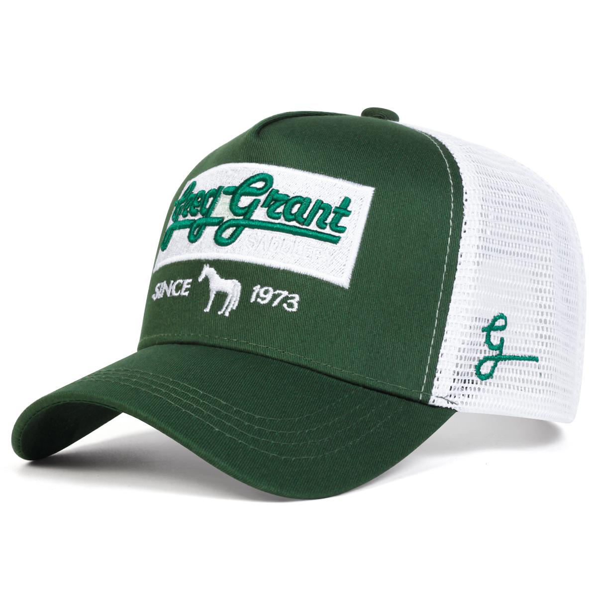 

Унисекс SINCE 1973 Бейсбольные кепки с вышитыми буквами и сеткой для отдыха на весну и лето Регулируемые повседневные шляпы Кепка в стиле хип-хоп Солнцезащитная кепка зелёный