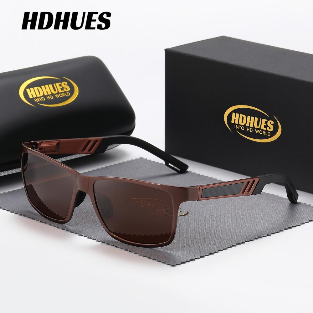 HdHues Унисекс Поляризованные солнцезащитные очки в оправе из алюминиево-магниевого — фото 3