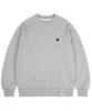 GRAVER [Unisex] Black Odd Flower Embroidered Sweatshirt_Gray