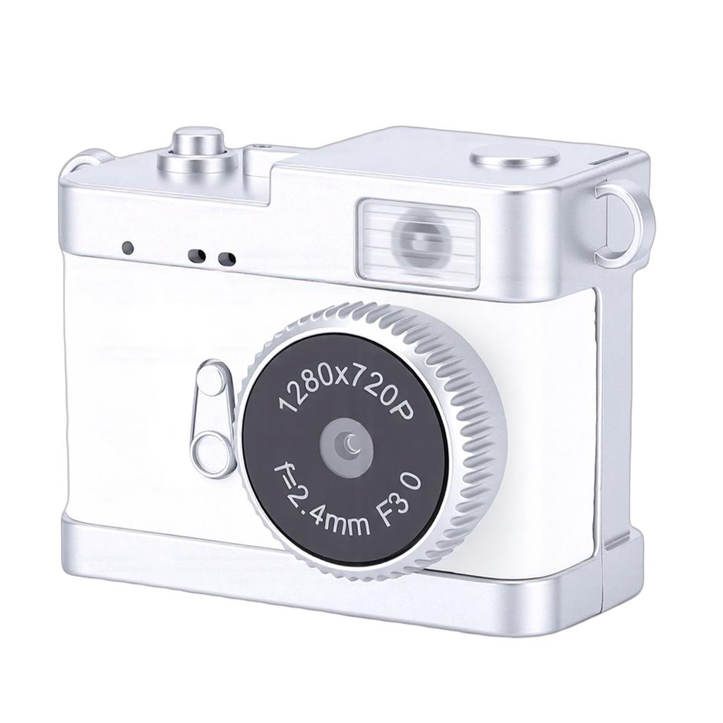 Keychain Camera HD Retro Digital Tiny Portable Pocket Camera CCD Fun Gadget with LED Light 4 Filters for Travel Study