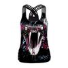 A Halloween women's horror skull digital print vest