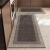 Minimalist Rectangular Kitchen Mat, Oil Resistant Non Slip Splash Proof Cushioned Floor Mat for Sink and Stove Area