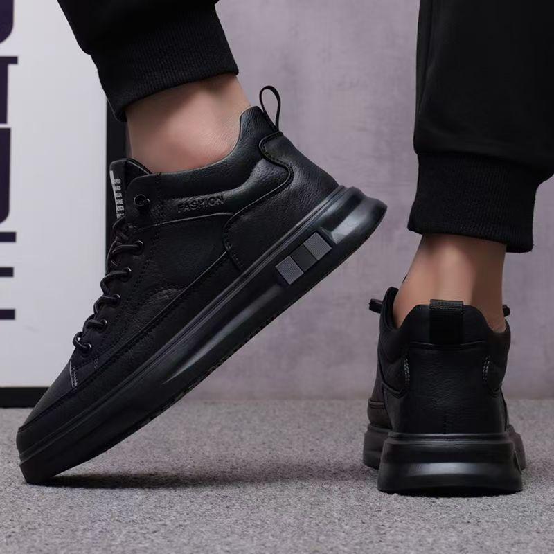 Single cotton casual shoes British style soft-soled sports shoes fleece thickened low-top lace-up board shoes