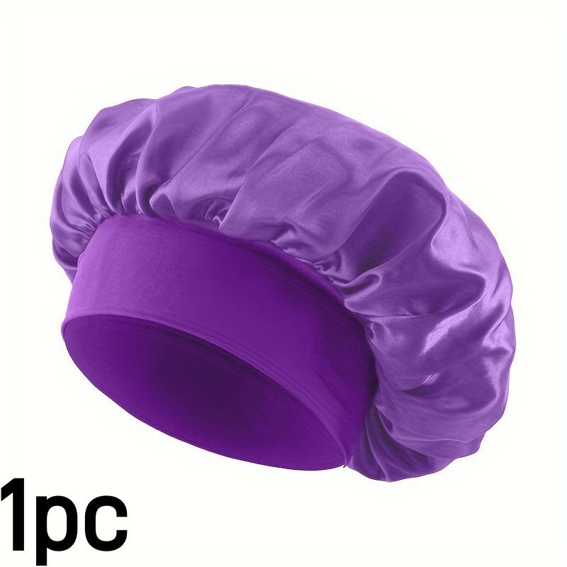 4pcs/set Luxurious Satin Hair Bonnets Multipurpose Wide Elastic Turban for Beauty Sleeping & Bath Shower for Women Hair Care Cap