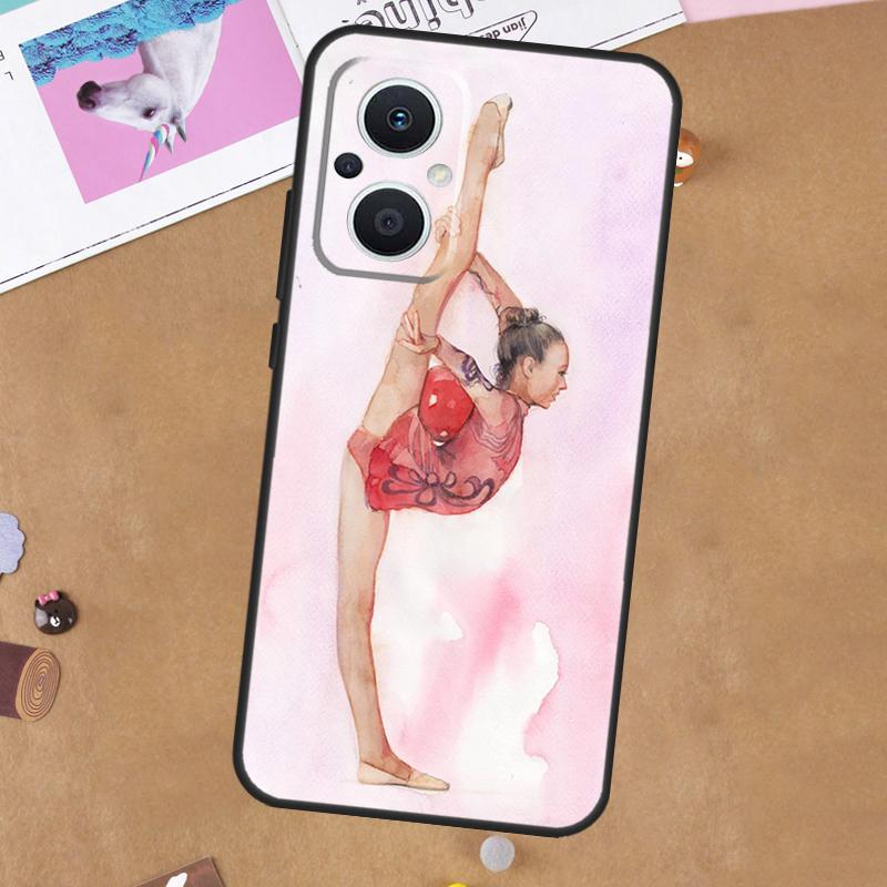 

Gymnastics Oil Painting For OPPO Reno 12 13 14 11 10 Pro 14F 13F 12F 11F 7 8 Lite 8T OPPO Find X9 X5 X6 X8 Pro Case OPPO Reno12 Pro