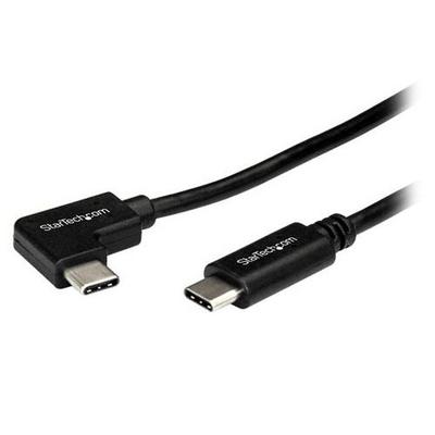 STARTECH 1m Right Angle USB-C Cable - USB 2.0 - Black