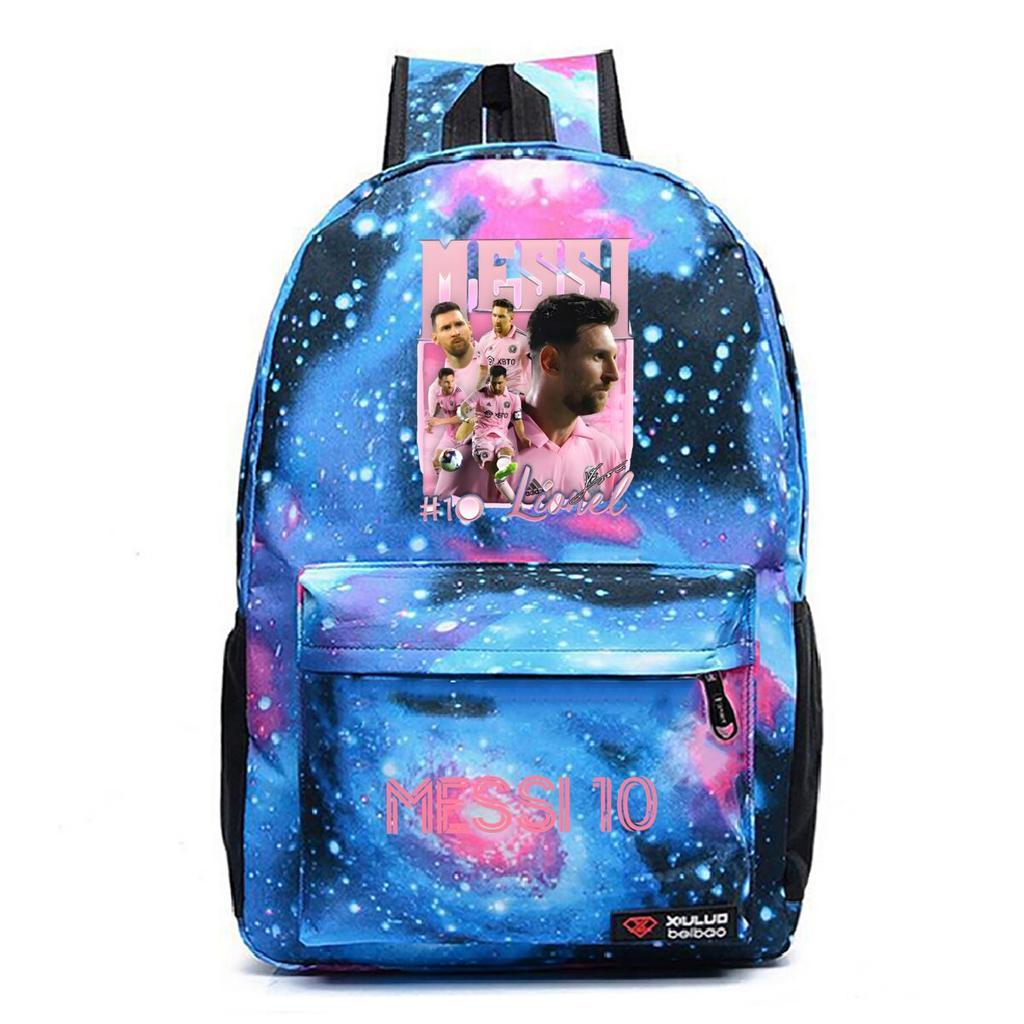 Football Printed Student Backpack Multifunctional Usb Interface Large Capacity Leisure Travel Backpack