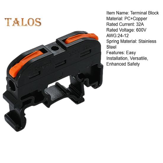 10Pcs KV121 Push-in Quick Terminal Block Din Rail Connector Universal Compact Fast Electrical Connector Stable Equipment Operation Terminal Block