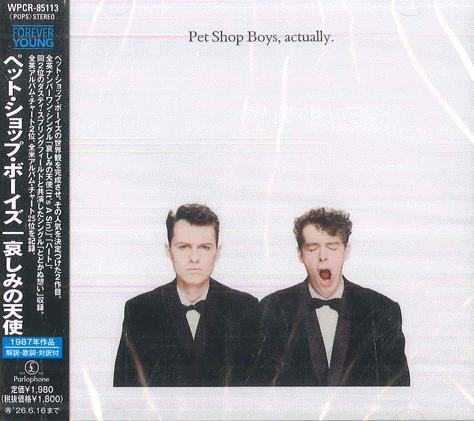 CD PET SHOP BOYS  Actually WPCR85113 PARLOPHONE 2025 Япония Obi Rock