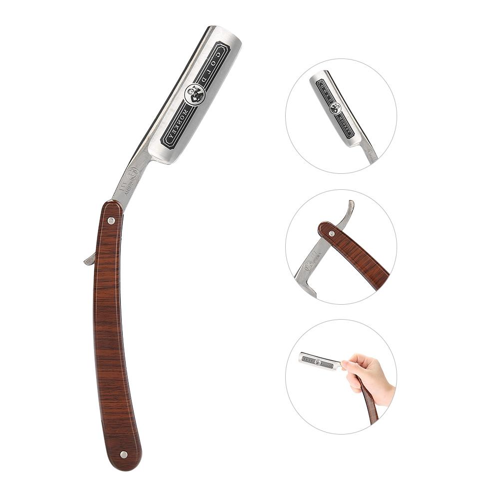 Professional Folding Hair Cut Barber Razor Stainless Steel Beard Shaver Hair Removal Tool