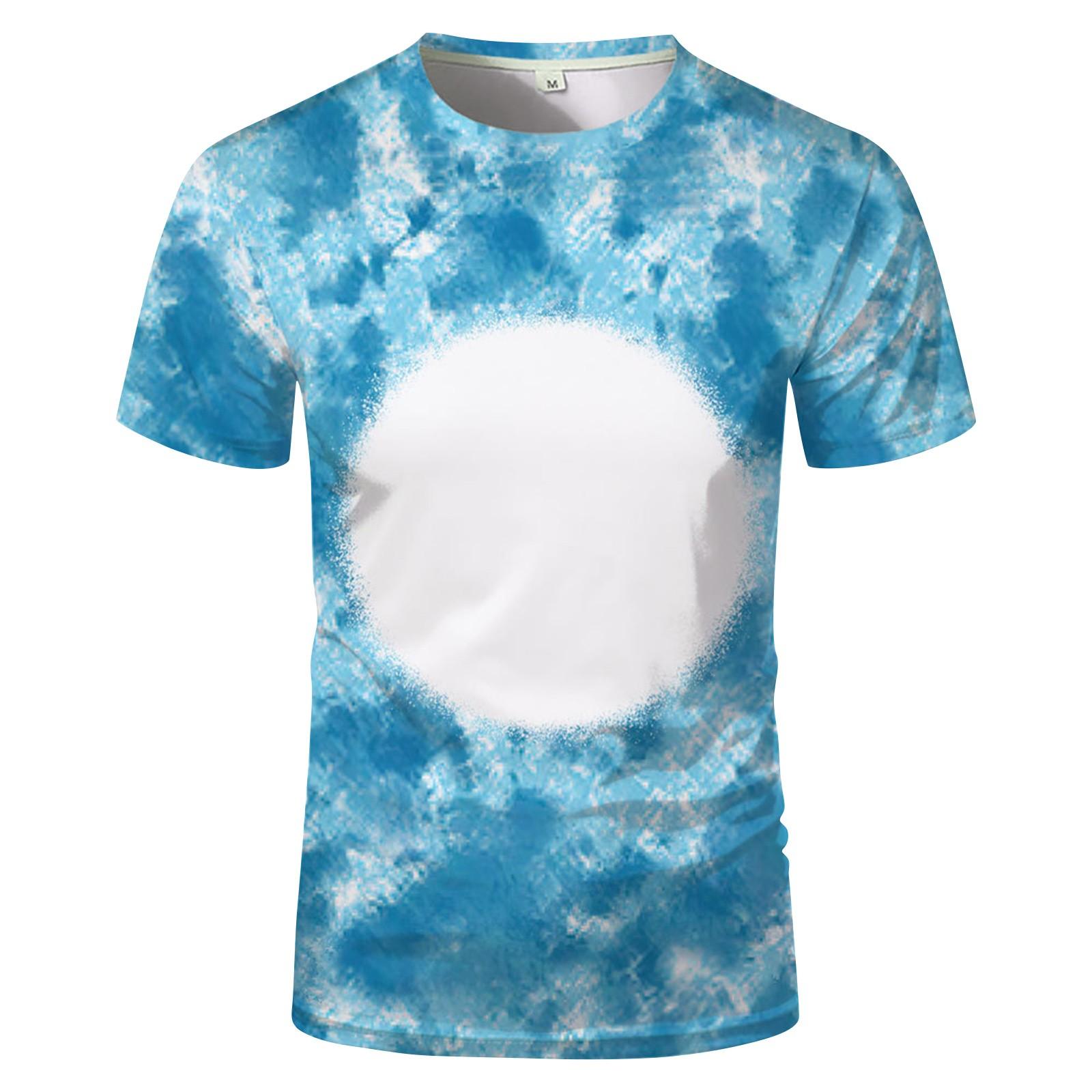 

US Size Large Blank Custom T-shirt Heat Transfer Heat Sublimation Short Sleeve M синій