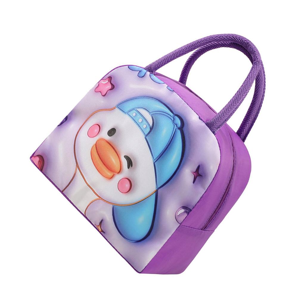 Cute Insulated Lunch Bag Snack Box Practical Cloth Lunch Tote Convenient School Lunches Crarrying Pouches for Kids