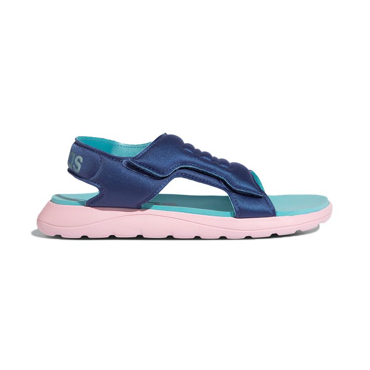 Adidas Comfort Sandal C Space Leather Comfortable Versatile Durable Kids Sandals Kids Sandals Blue FY8858