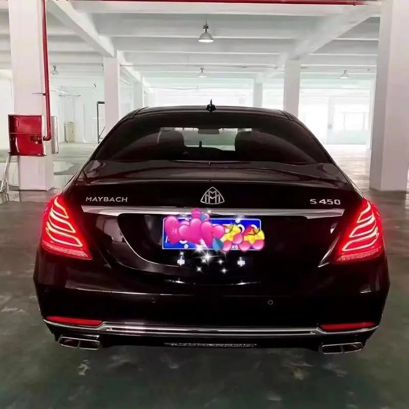 IONQP1 Maybach Logo Front Standing Metal Mark Emblem Auto Hood Rear Badge for Mercedes-Benz Maybach C E S Class S400 S500 S600