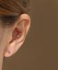 Minimalpiercing 14K Moissanite Diamond Pink Noble Piercing Earrings