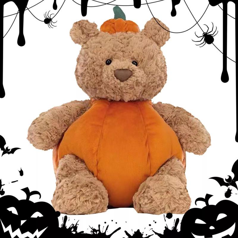Adorable Barse Bear Pumpkin Plush Toy Perfect For Halloween Decorations And Gifts For Kids