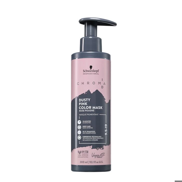 Masque colorant semi-permanent - SCHWARZKOPF PROFESSIONAL - Chroma ID Color Mask 9.5-19 - Dusty Pink - 300 ml - Bonding