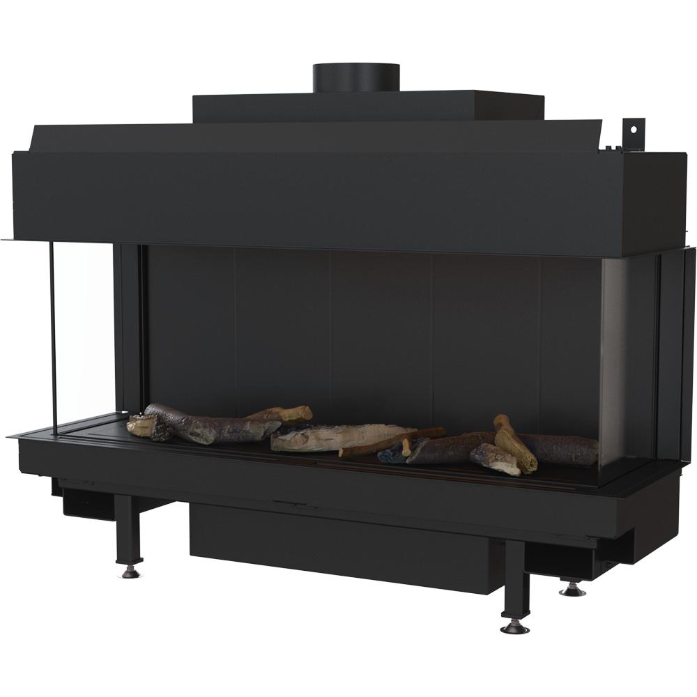 Plynový krb KRATKI LEO 100 trojsklo zemní plyn FI 100/150 8,3 kW