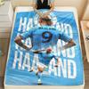 Affiche Haaland Couverture en Flanelle, Haute qualité Confortable pour Toutes les Saisons, Décoration Intérieure, Chaleur et Confort