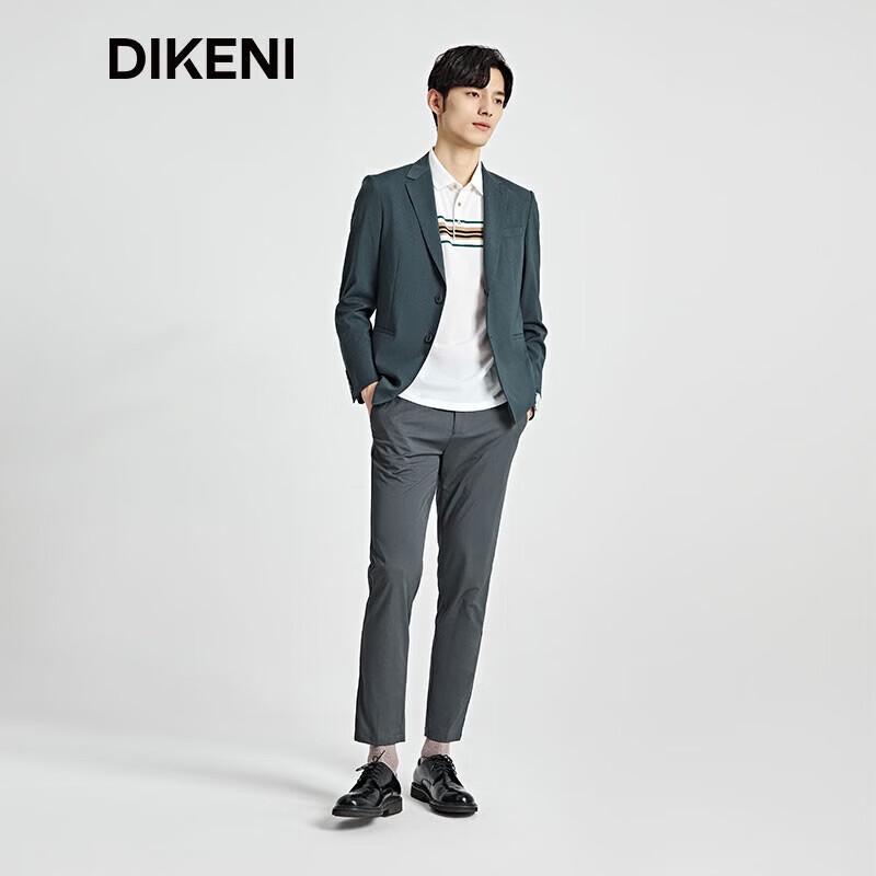 DIKENI Men's Cool-Touch Color-Block Cotton Polo Shirt