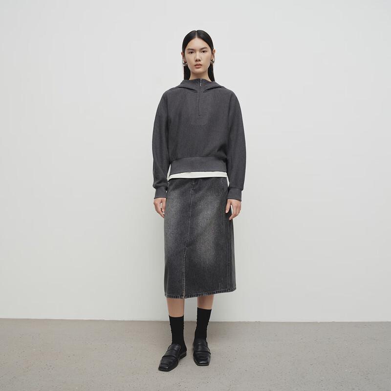 Broadcast Women's Relaxed Half-Zip Hooded Sweatshirt