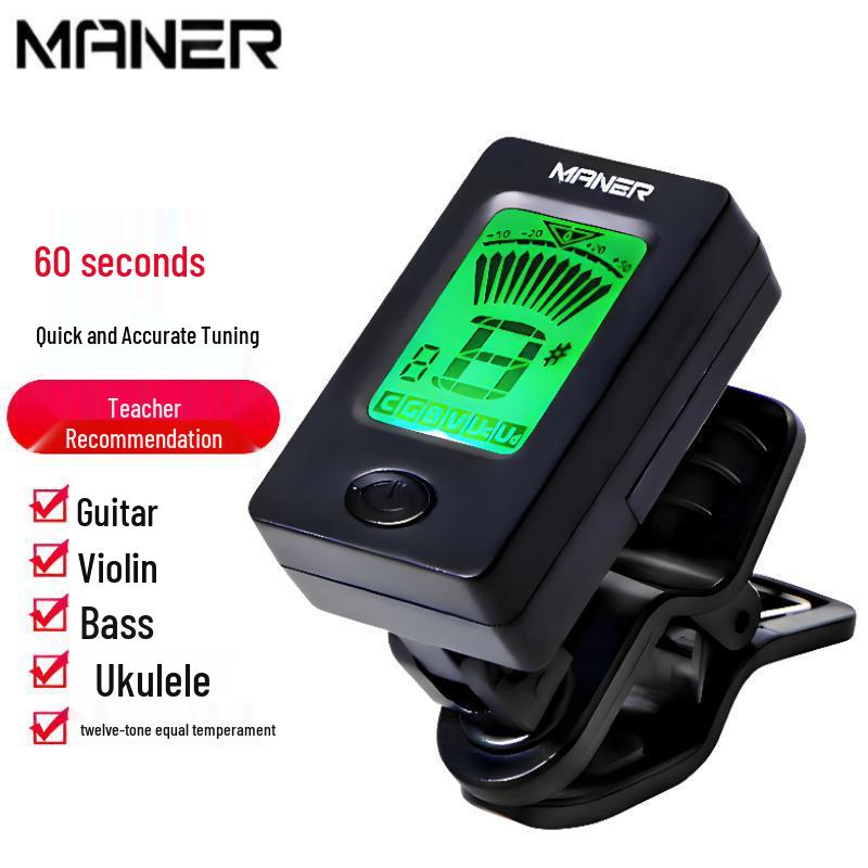 

Universal Professional Tuner for Guitar, Ukulele, Bass & Violin - Equal Temperament Tuning