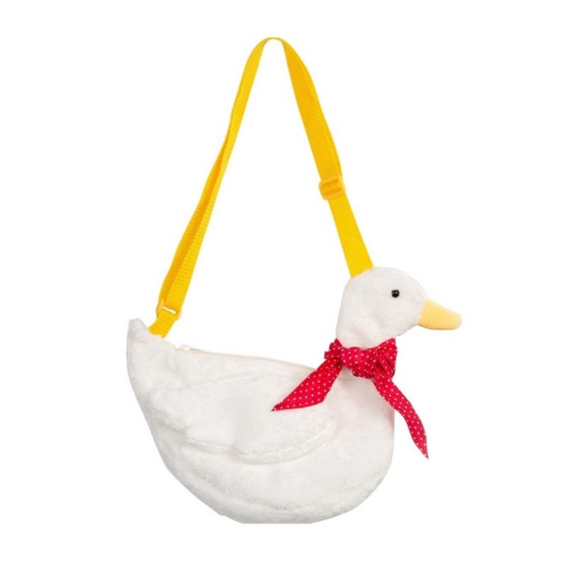 Kawaii Lolita Plush Scarf Duck Bag Messenger Shoulder Purse Crossbody Gift Women