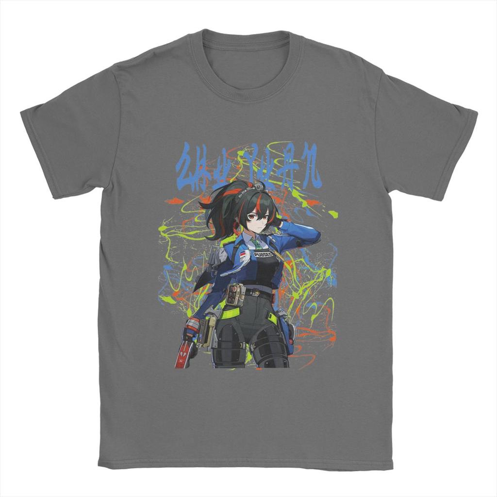 Zenless Zone Zero Videospiel Merch T-Shirt Herren Damen Vintage 100% Baumwolle Alle Jahreszeiten Stoff