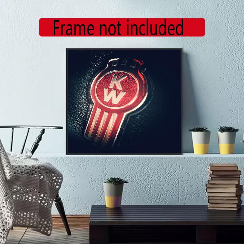 Kenworth 5D Diy Diamond Painting Round Diamond Diy Frameless Holiday Artwork Suitable For Home Office Wall Decoration