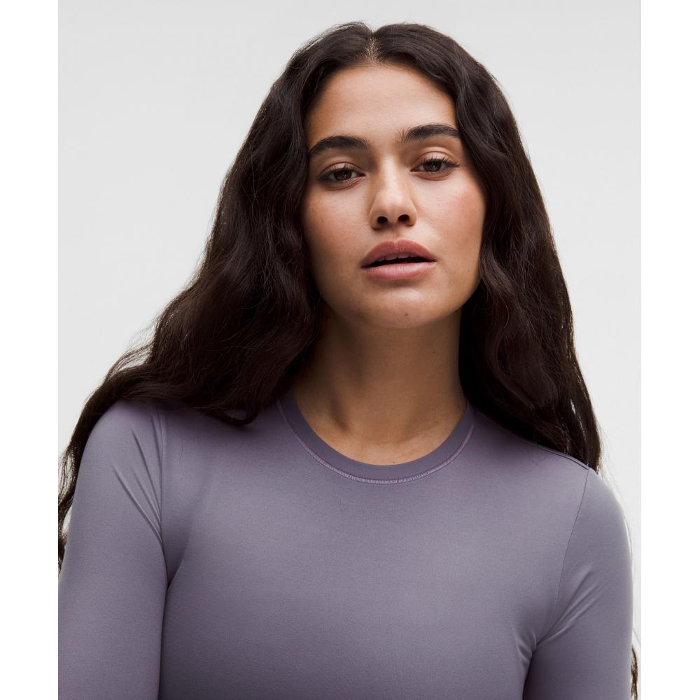 Lululemon Wundermost Ultra Soft Nulu Crewneck Long Sleeve Shirt Grape Mist