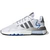Originals Nite Jogger Fabric Retro Patchwork Sports Cushioning Low-Top Lifestyle Shoes Unisex Sneakers Gray White Blue FV6624