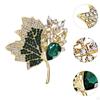 Leaf Brooch Pin for Women Breastpin Suit Wedding Party Clothes Accessories