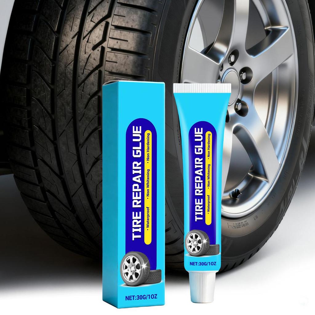 30g Tire Repair Glue Wheel Sidewall Repair Adhesive Side Cracked Outer Tire Maintenance Bonding For Car Bike Motorcycle Truck