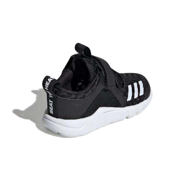 Adidas Rapidafle Abrasion Resistant Breathable Low top Toddler Shoes Black White Infant And Toddler G28706