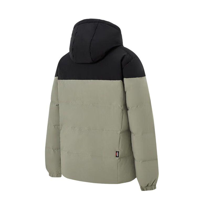 Adidas Down Jackets Men's Pebble Silver Gray Hooded Moderate KC2155