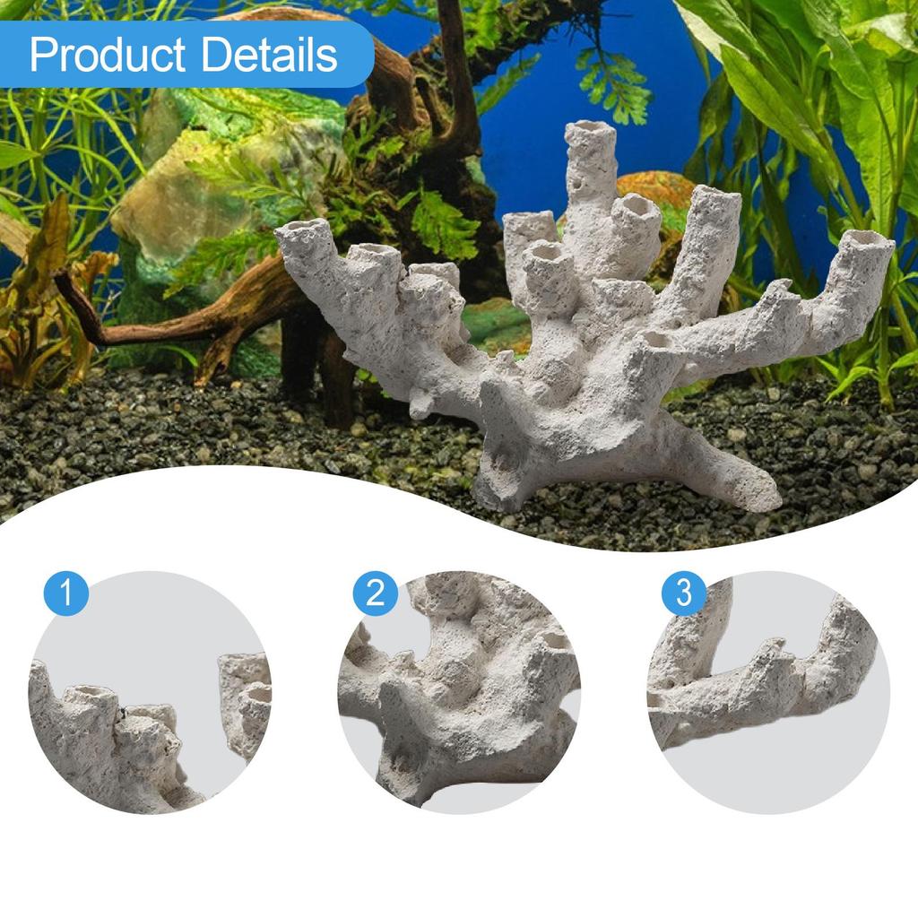 Nascondiglio per la Riproduzione dell'Acquario Ornamento Accessorio per il Paesaggio dell'Acquario Scultura Artigianato Statuetta Marina Statua Decorazione Nido Aquascaping
