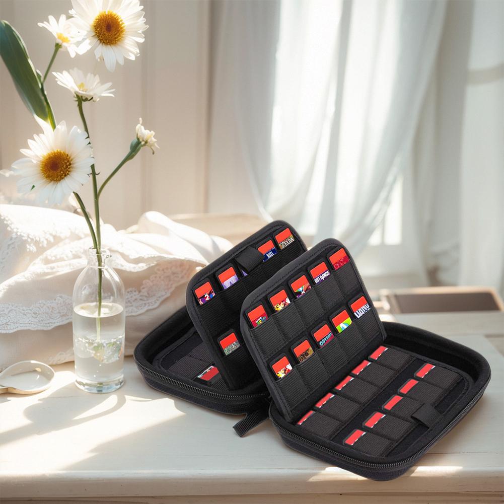 Portable EVA Storage Bag for Nintendo Switch Game Cards Portable Card Protector 80 Grid Card Slot Game Card Carrying Case