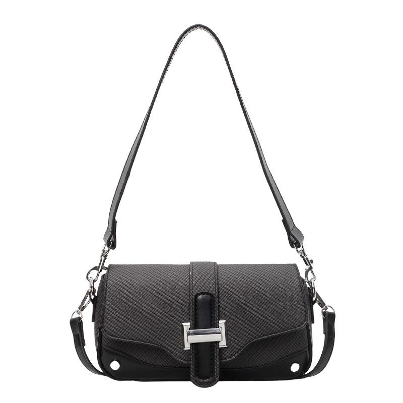 

Оптовая горячая распродажа корейская высококлассная цветная контрастная вставка на плечо маленькая квадратная сумка женская модная темпераментная для работы в иностранном стиле мессенджер чёрный