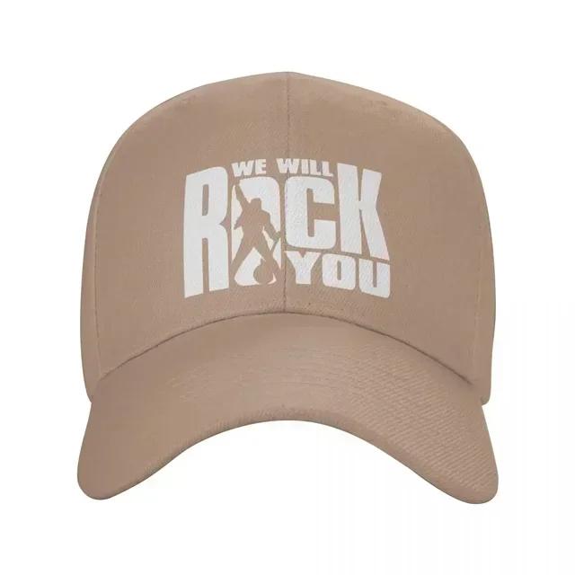 Mode Vi Ska Rocka Dig Basebollkeps Unisex Justerbar Queen Rockband Pappahatt Utomhus Snapback Kepsar Truckerkepsar