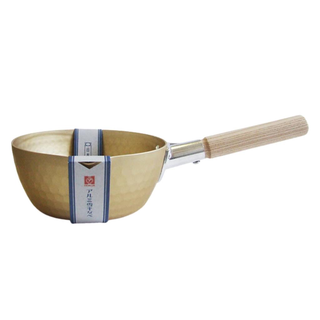 Hokuriku Aluminum Yukihira Pot Gas Stove Aluminum Sulfuric Acid Wooden Measurement Double Made in Japan 18cm, Kodengu, Only, Pot, Anodized,
