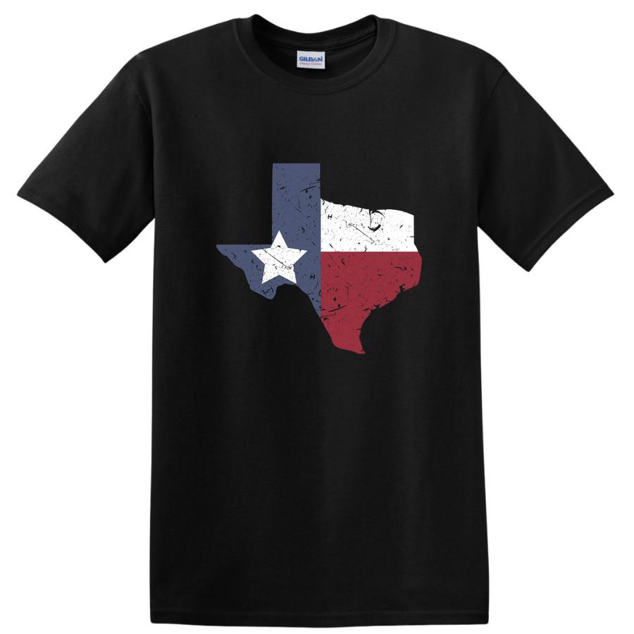 Texas State Outline T Shirt Lone Star Graphic Texas Flag Tee Design M