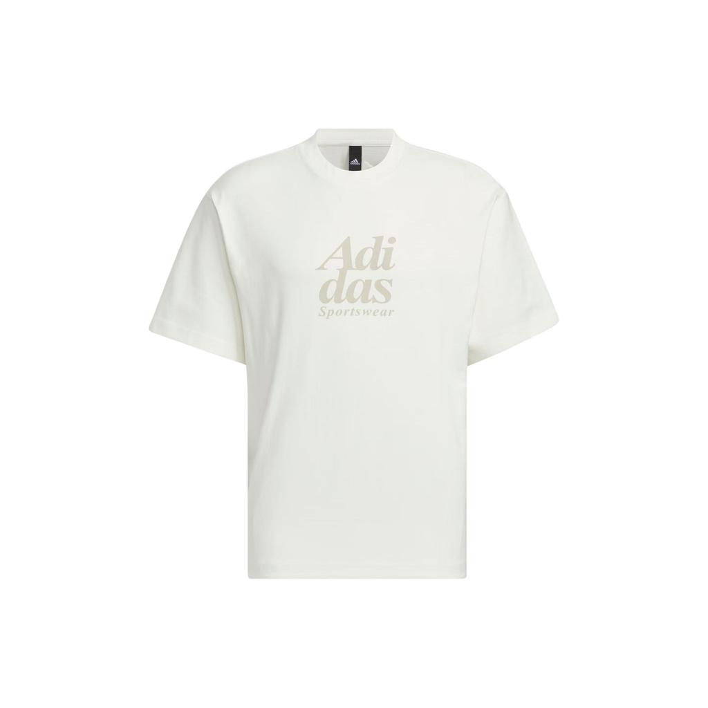 Adidas Casual Loose Round Neck Short Sleeve T-Shirt Men Tops Han-Jade-White IT3927