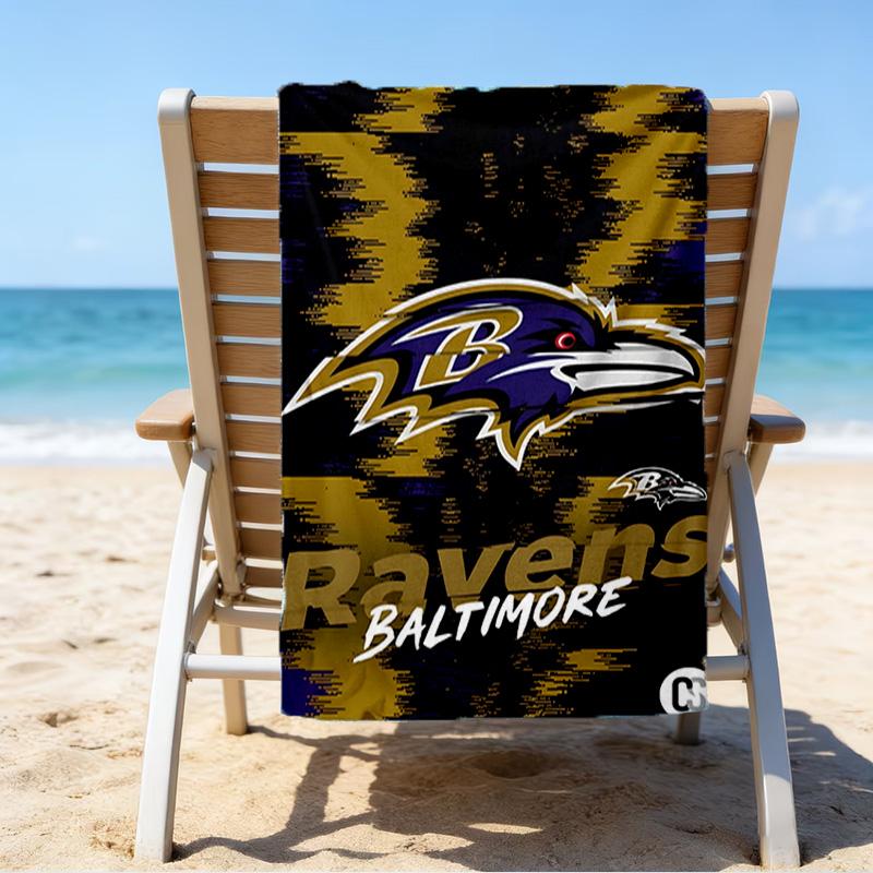 Baltimore Logo Art Quick-Dry Microfiber Beach Towel Super Soft & Absorbent for Bath, Beach, Travel Bath Time Accessory, Fan gifts