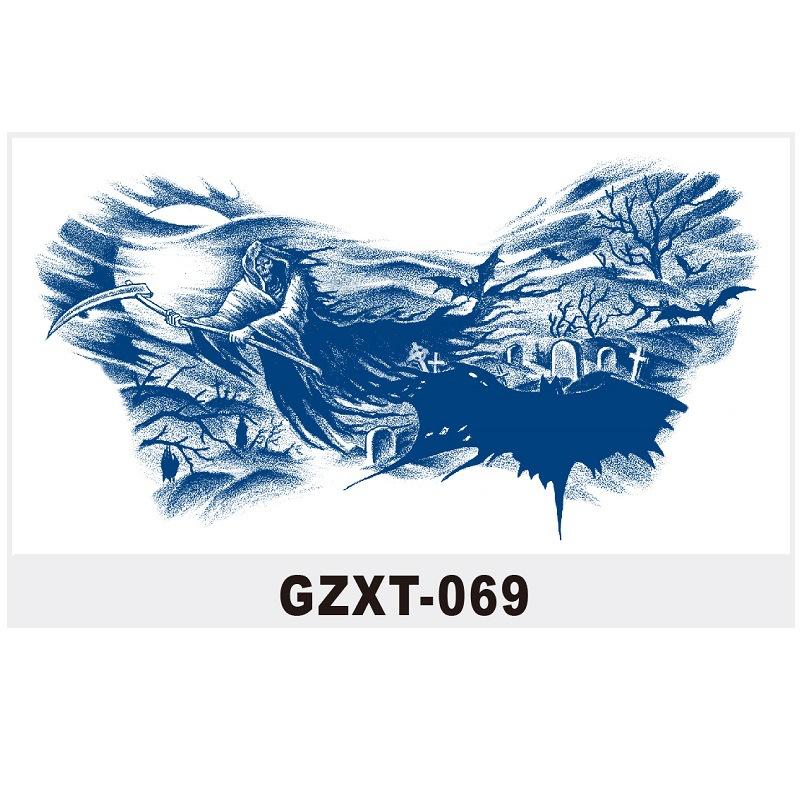 Herbal Tattoo Sticker Large Pattern Chest Sticker Juice Sticker Can'T Be Washed Off Semi-Permanent Water Transfer Gzxt