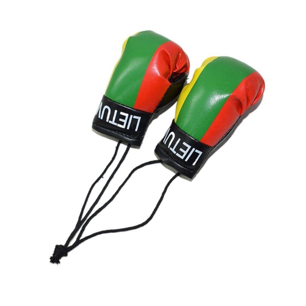 1 Pair Hanging Boxing Gloves Pendant Leather Mini Boxing Gloves  Girls Gifts