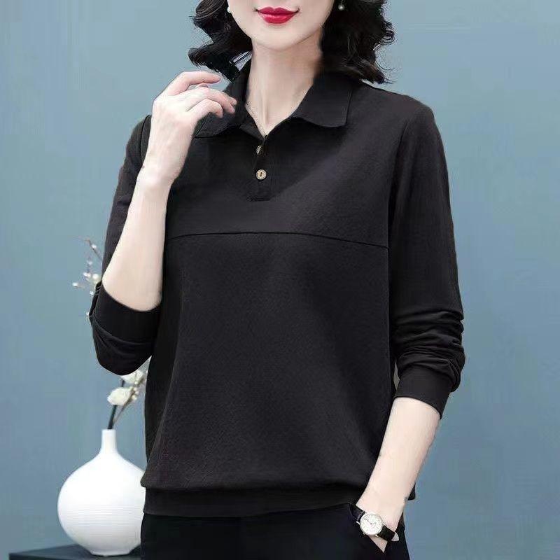 Versatile Women's Clothing Design Sense T-shirt for Women In Spring and Autumn Slim Temperament T-shirt for Women In Slim Top